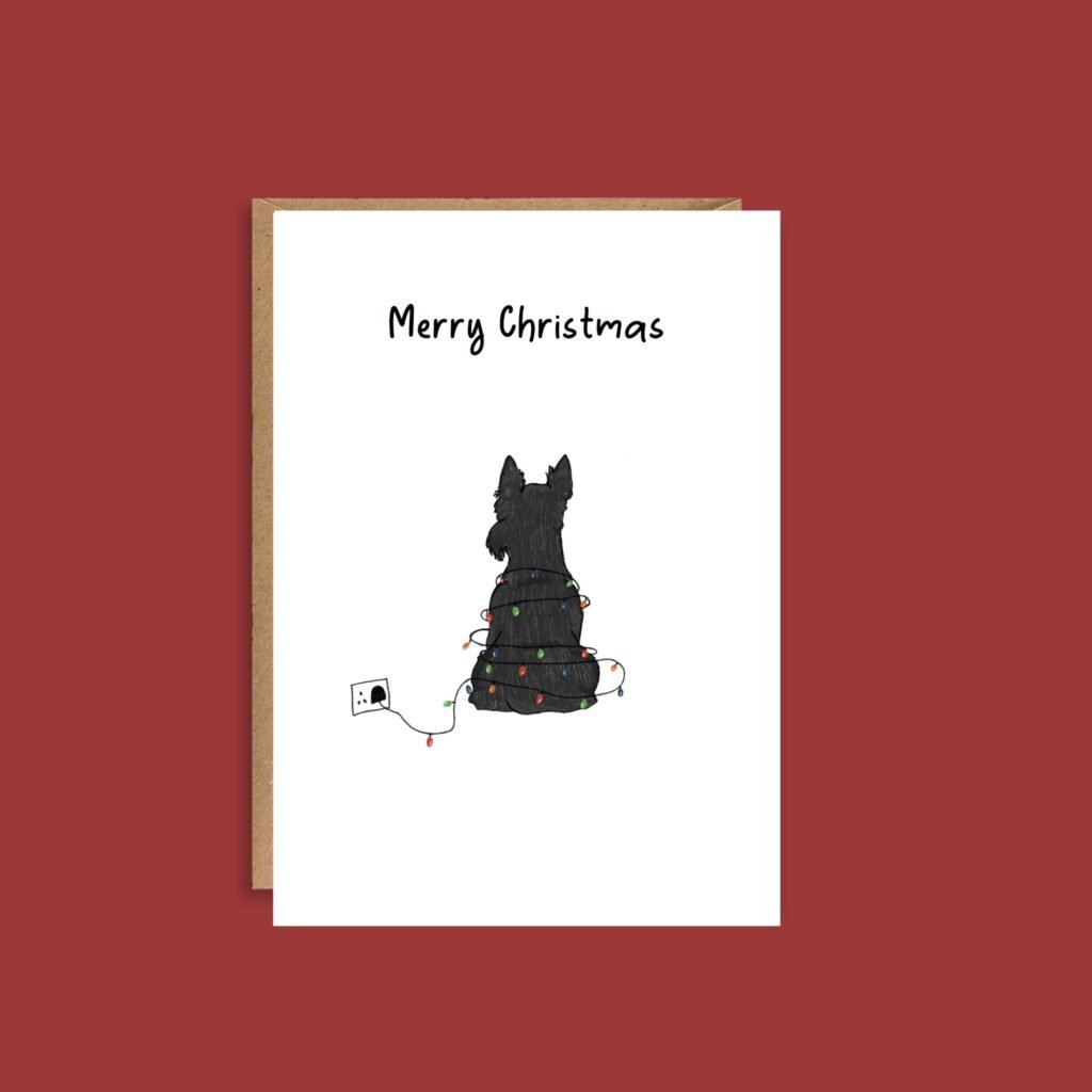 A Scottie Dog Kind of Christmas  Card