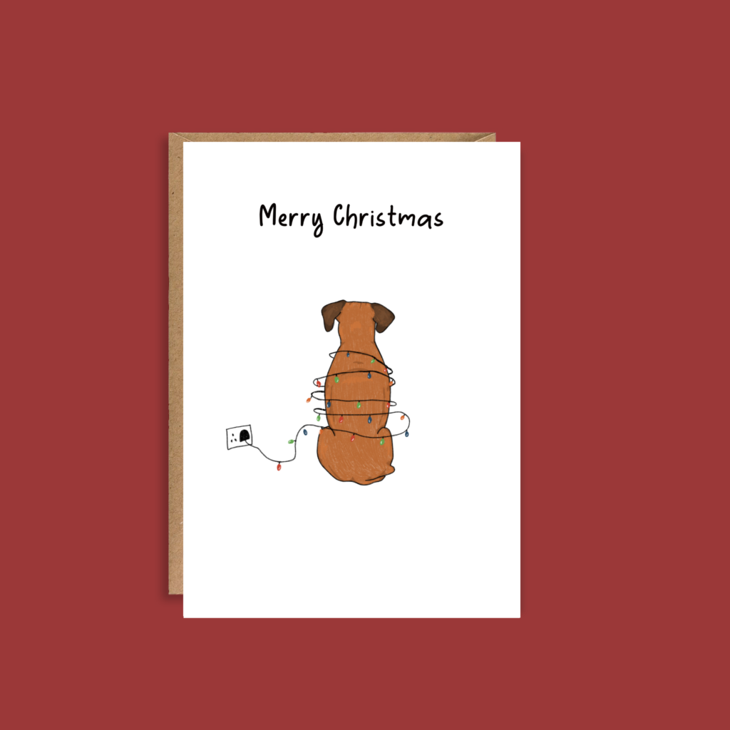 Boxer Christmas Card